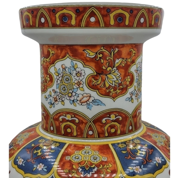 Vintage Beken Chinese Mythical Fu Dog Large Glass Vase - Picture 14 of 16